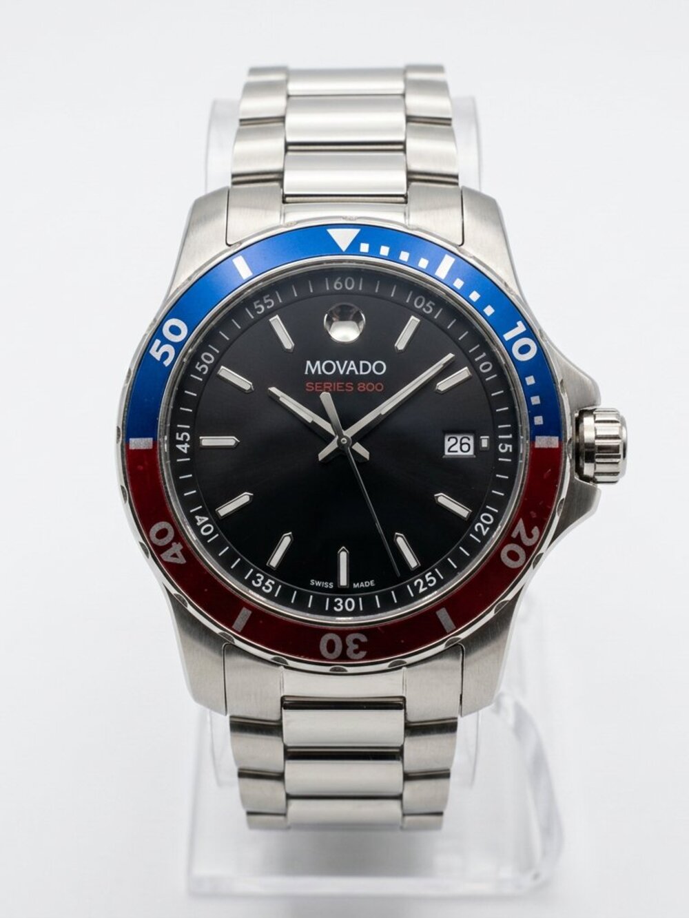 MOVADO SERIES RED BLUE WATCH - LIKE NEW- OPEN BOX
